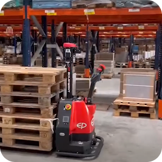 EP forklift in warehouse setting
